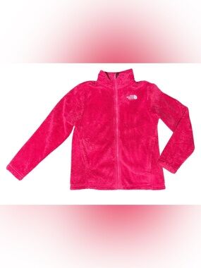 The North Face Hot Pink Plush Full-Zip Sweater